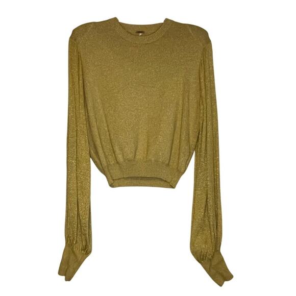 Free People Tops - Free People Gold Sweater Top S